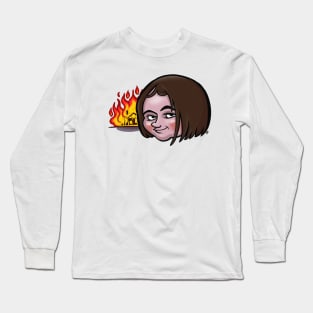Disaster Girl Meme Long Sleeve T-Shirt
